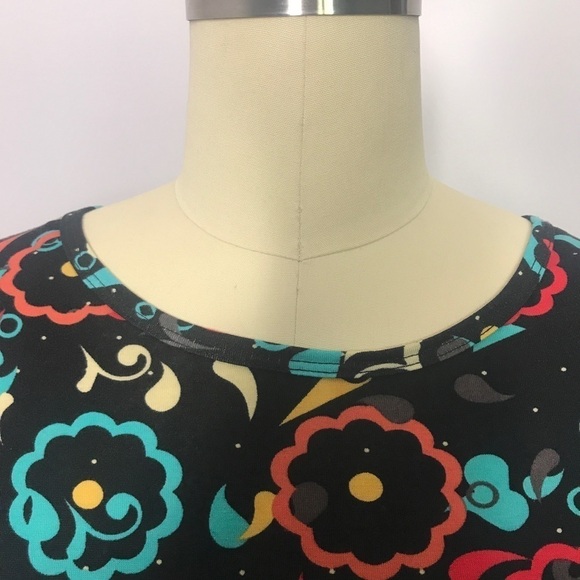 NWT LuLaRoe Bright and Black Floral Irma- XS- NWT - Picture 5 of 7